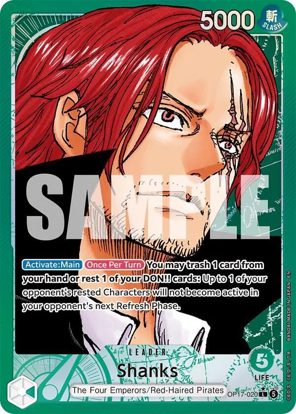 Shanks (Alternate Art) card front