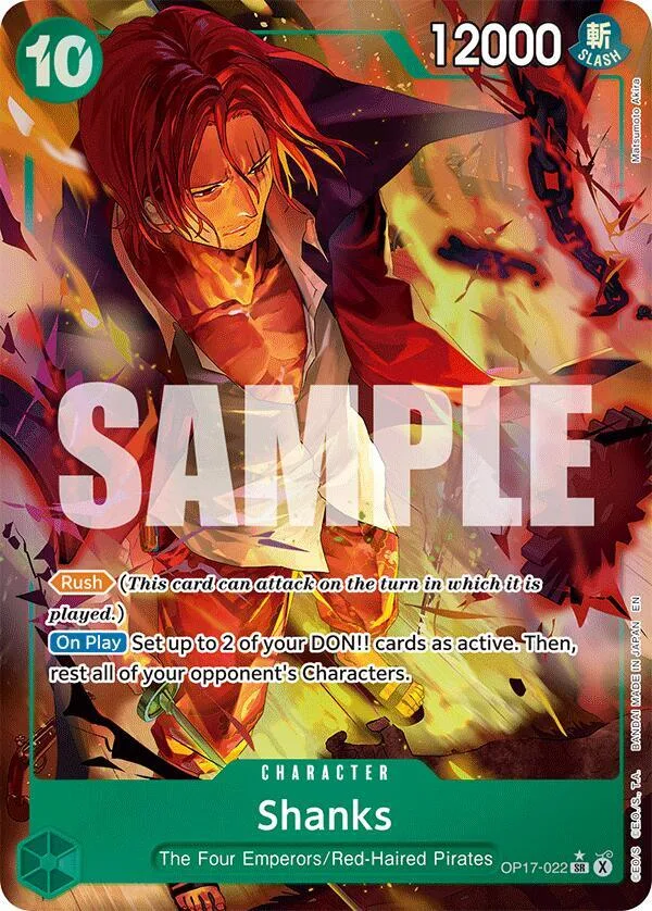 Shanks (Alternate Art) card front