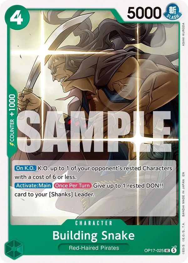 Building Snake card front