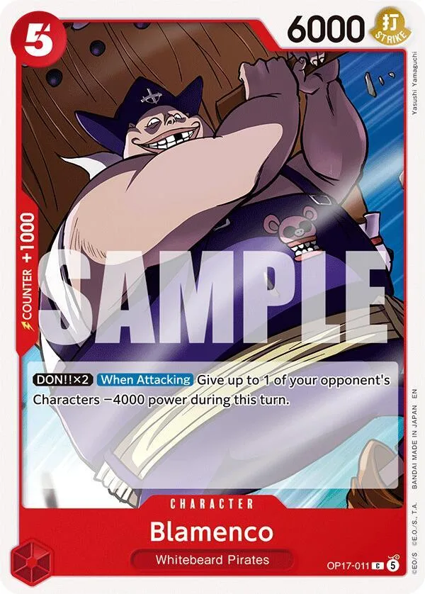 Blamenco card front