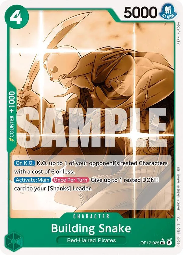 Building Snake (Pandaman Art) card front