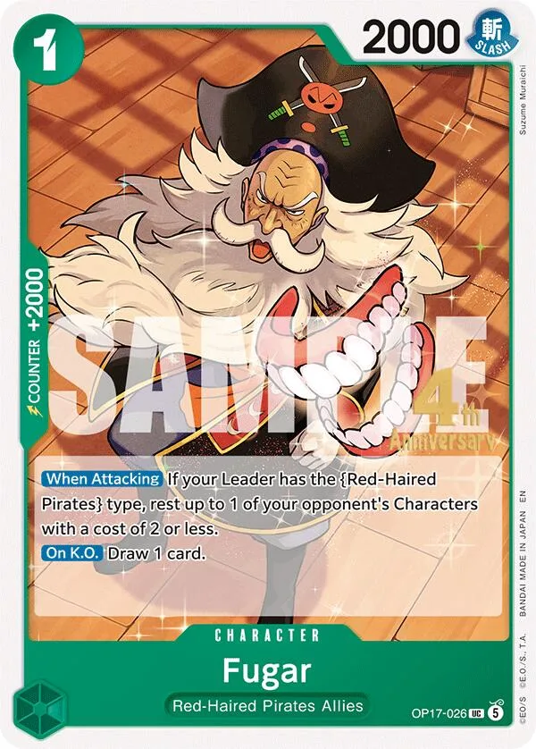 Fugar card front