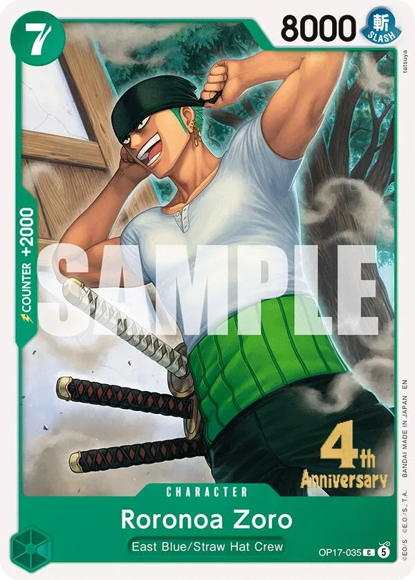 Roronoa Zoro card front