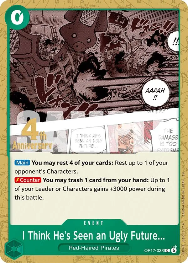 I Think He's Seen an Ugly Future... card front