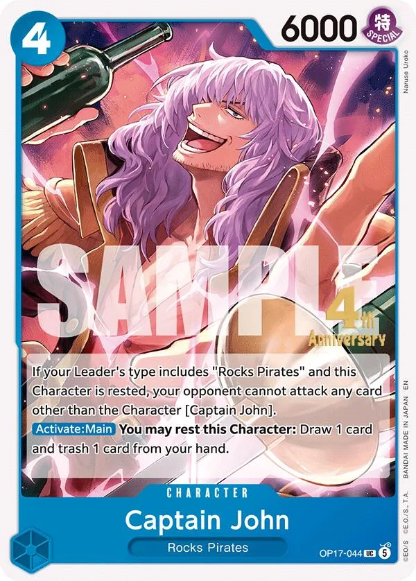 Captain John card front