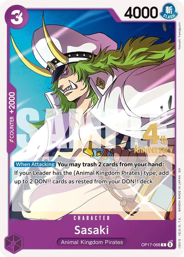 Sasaki card front