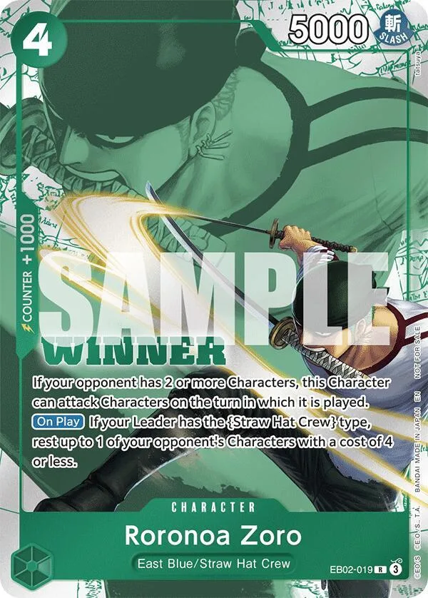 Roronoa Zoro (Winner Pack 2025 Vol. 3) card front