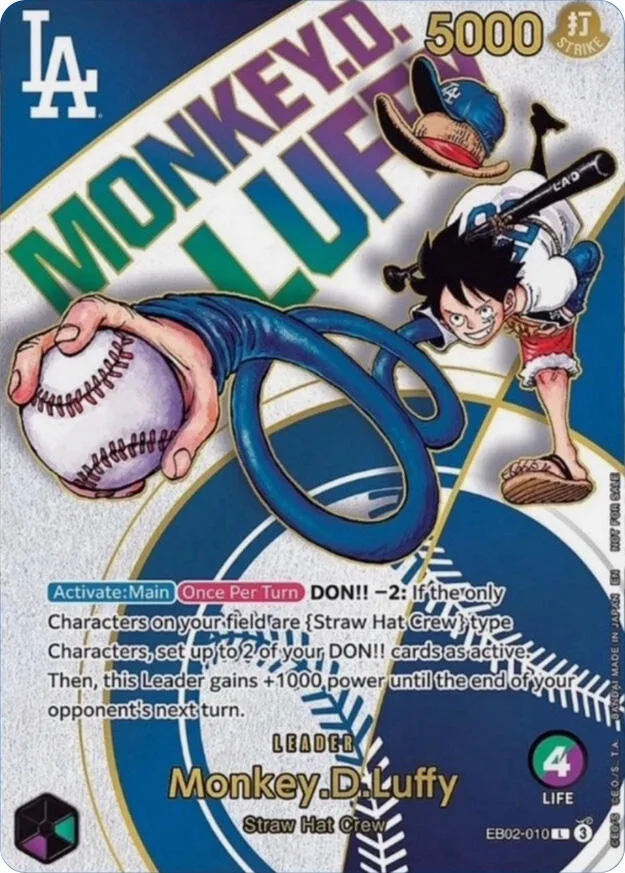Monkey.D.Luffy (Dodgers x ONE PIECE) card front