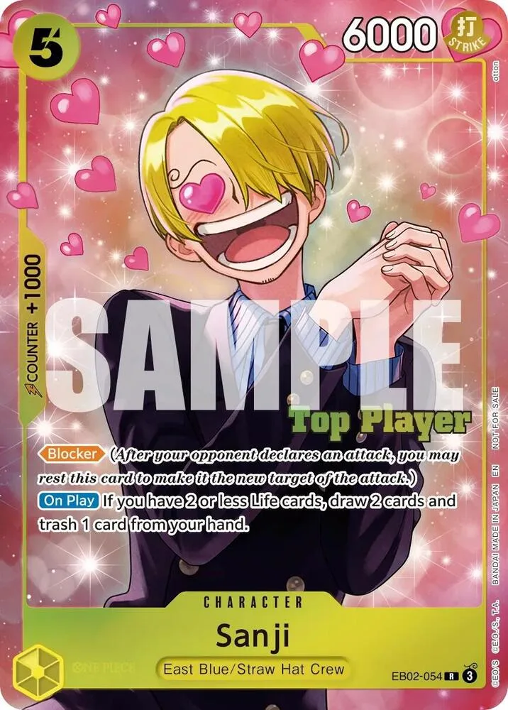 Sanji (CS 26-27 Top Player Pack Vol. 1) card front