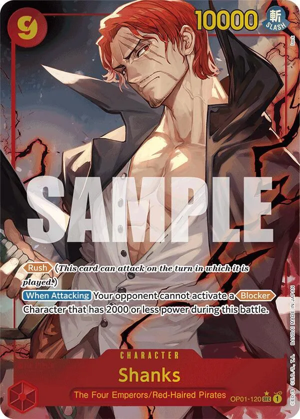 Shanks (Alternate Art) card front
