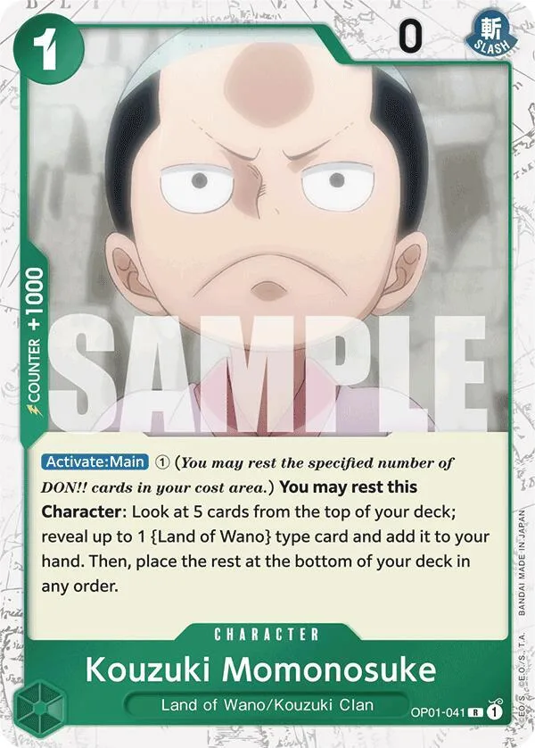 Kouzuki Momonosuke (Jolly Roger Foil) card front