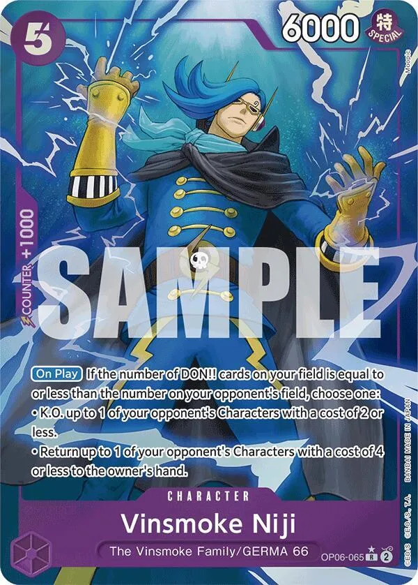 Vinsmoke Niji (Full Art) Foil card