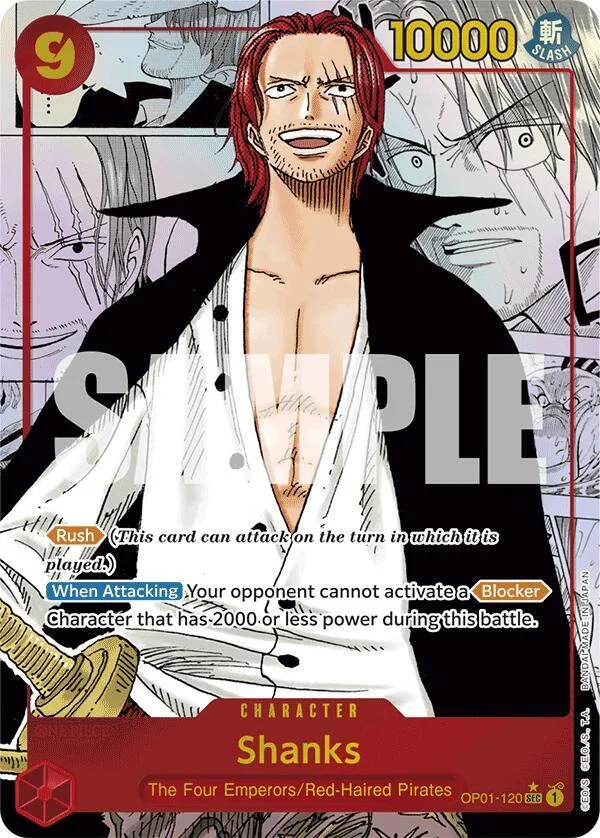Shanks (Manga) card front