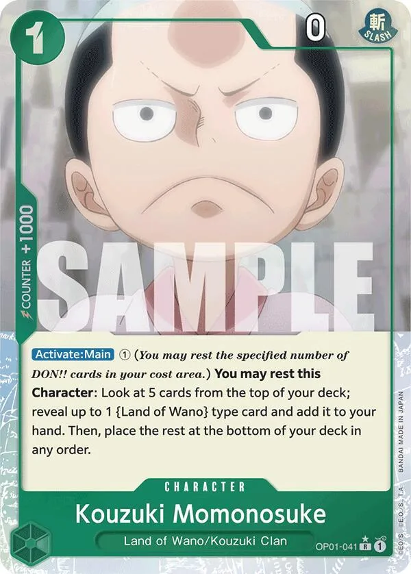 Kouzuki Momonosuke (Full Art) card front