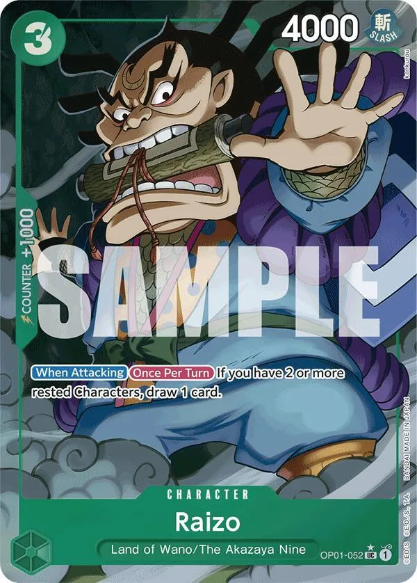 Raizo (Full Art) card front