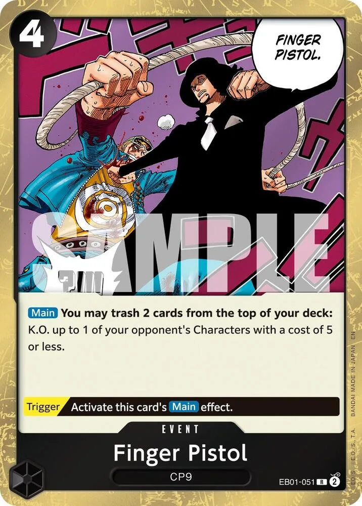 Finger Pistol card front