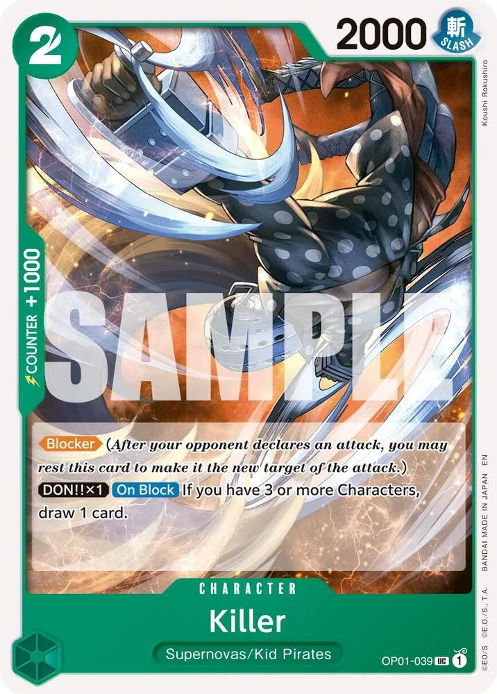 Killer card front