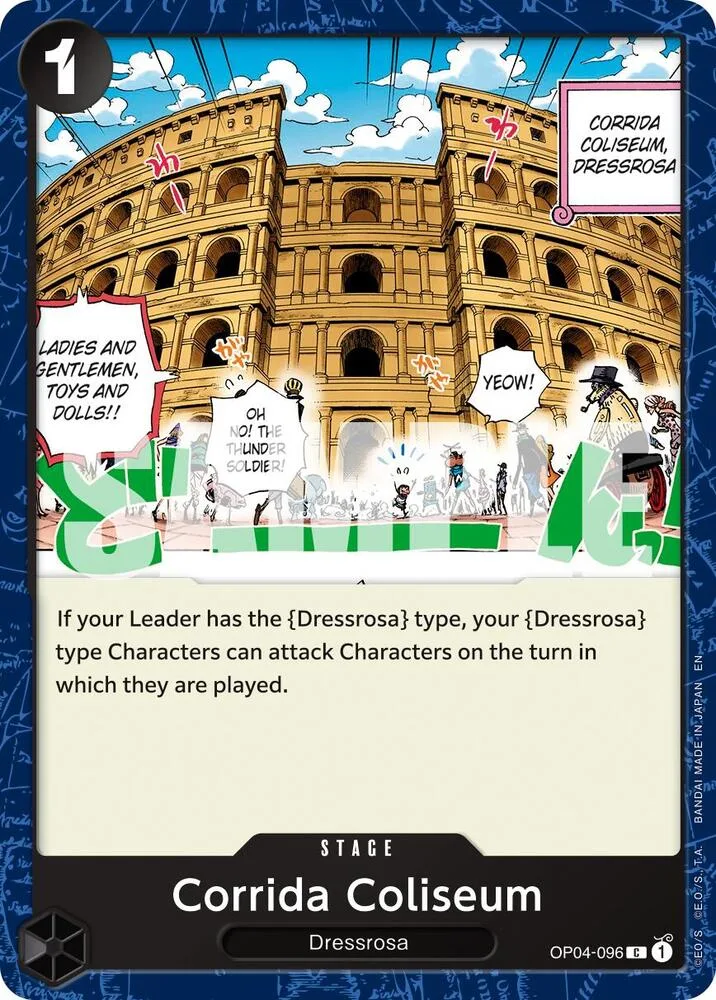 Corrida Coliseum card front