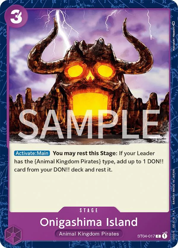 Onigashima Island card front