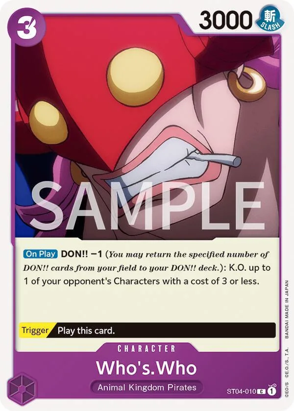 Who's.Who card front