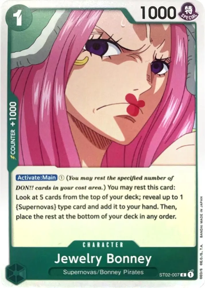 Jewelry Bonney card front