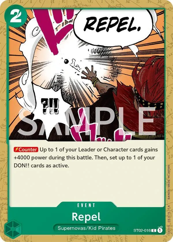 Repel card front