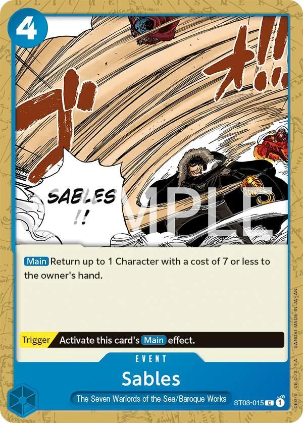 Sables card front