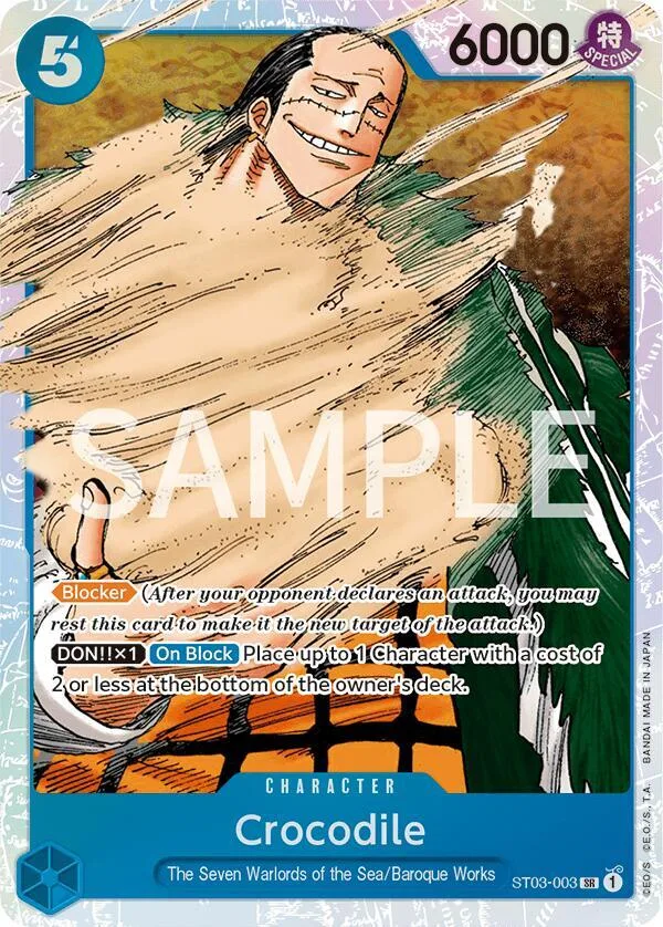 Crocodile card front
