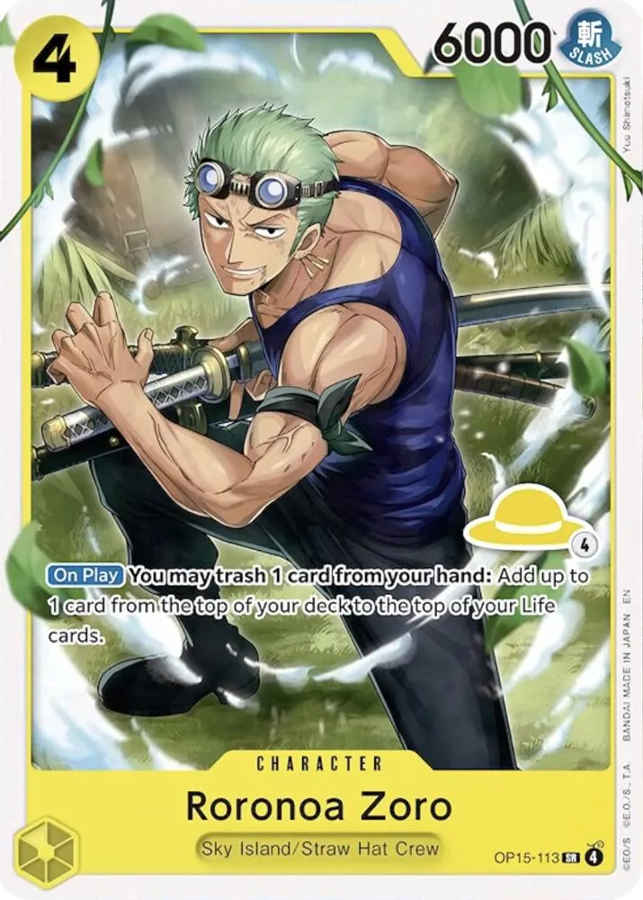 Roronoa Zoro (Luffy Deck) card front