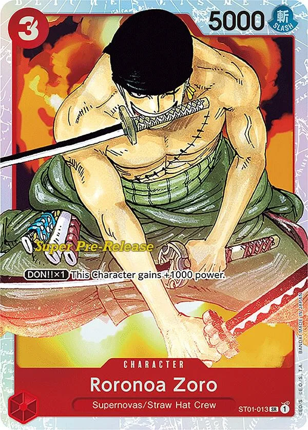 Roronoa Zoro card front