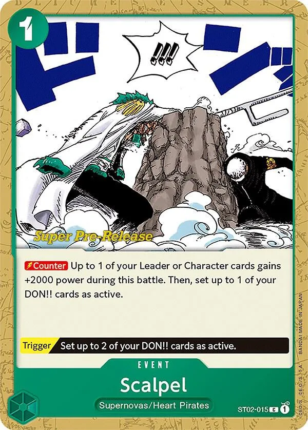 Scalpel card front