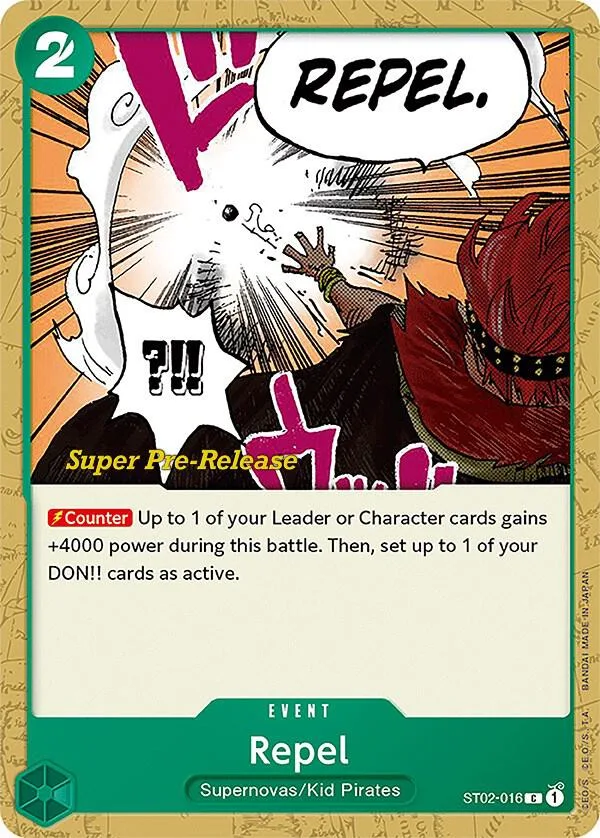Repel card front