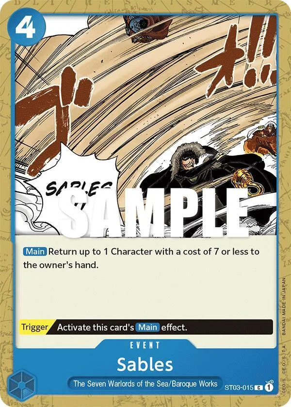 Sables card front