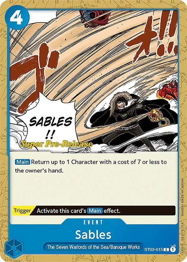 Sables card front