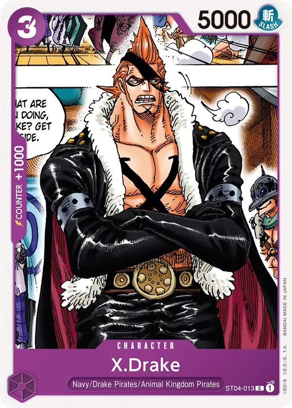 X.Drake card front