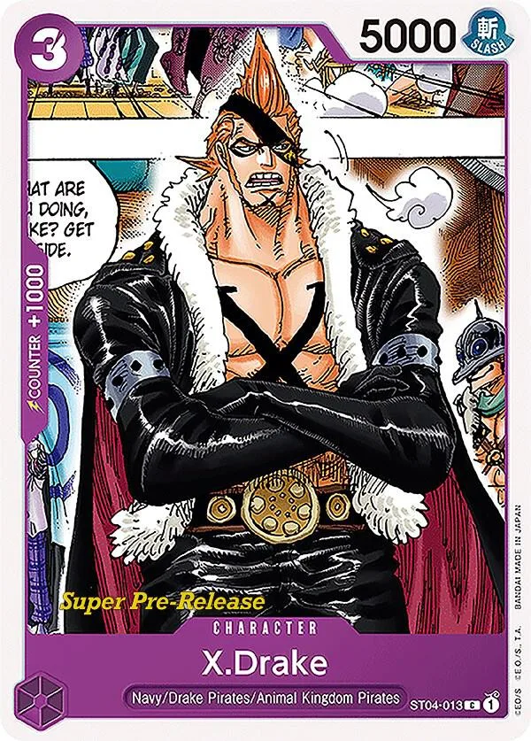 X.Drake card front