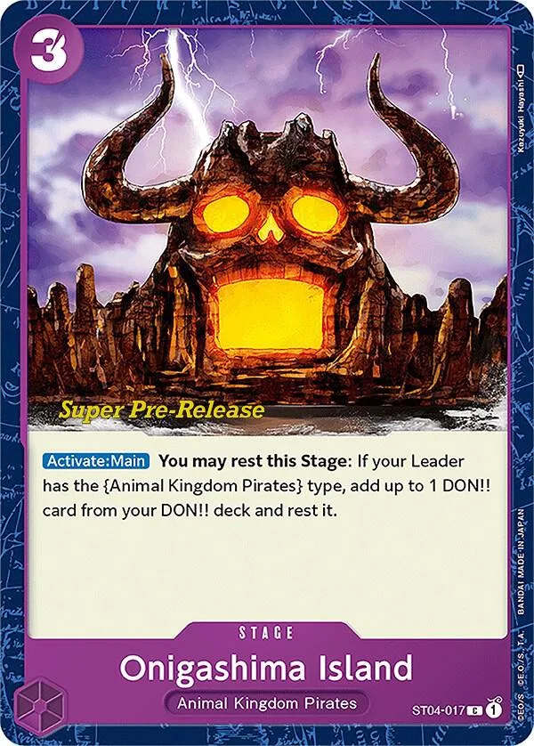 Onigashima Island card front
