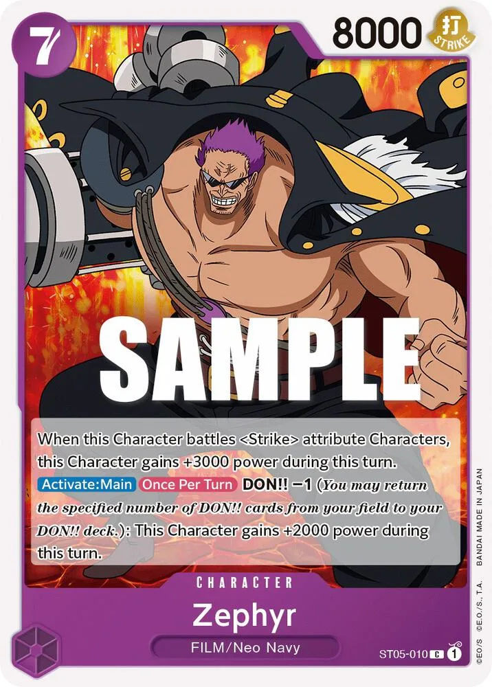 Zephyr card front