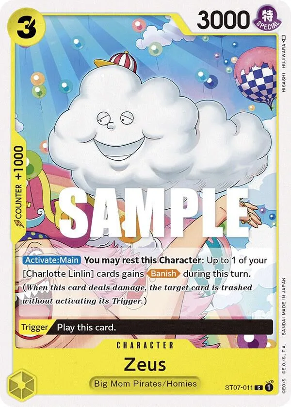 Zeus card front