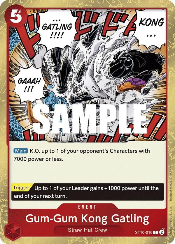 Gum-Gum Kong Gatling card front