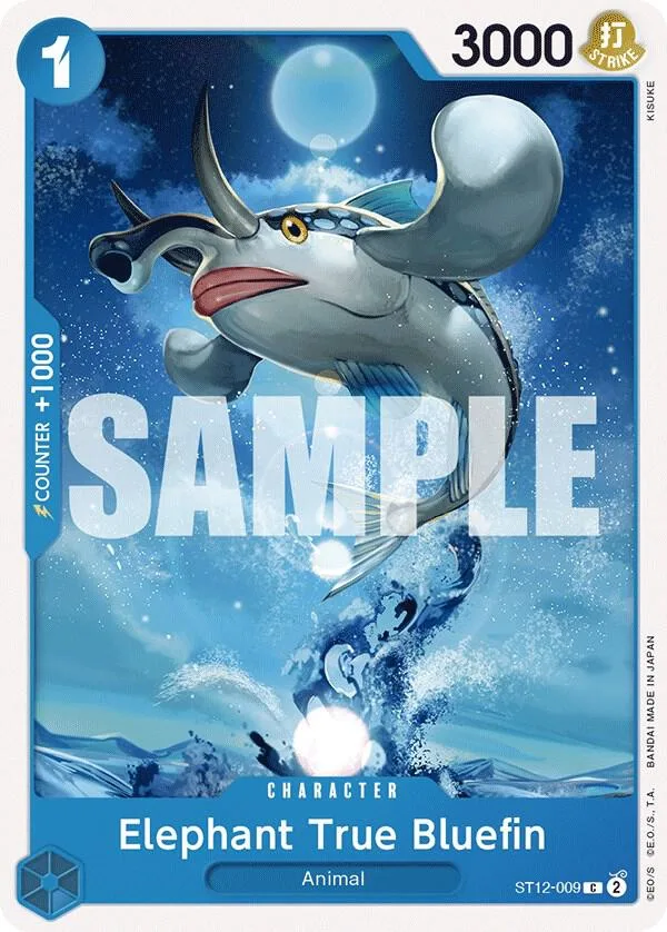 Elephant True Bluefin card front