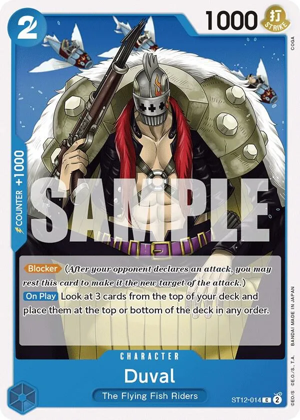 Duval card front