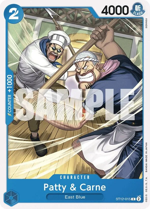 Patty & Carne card front