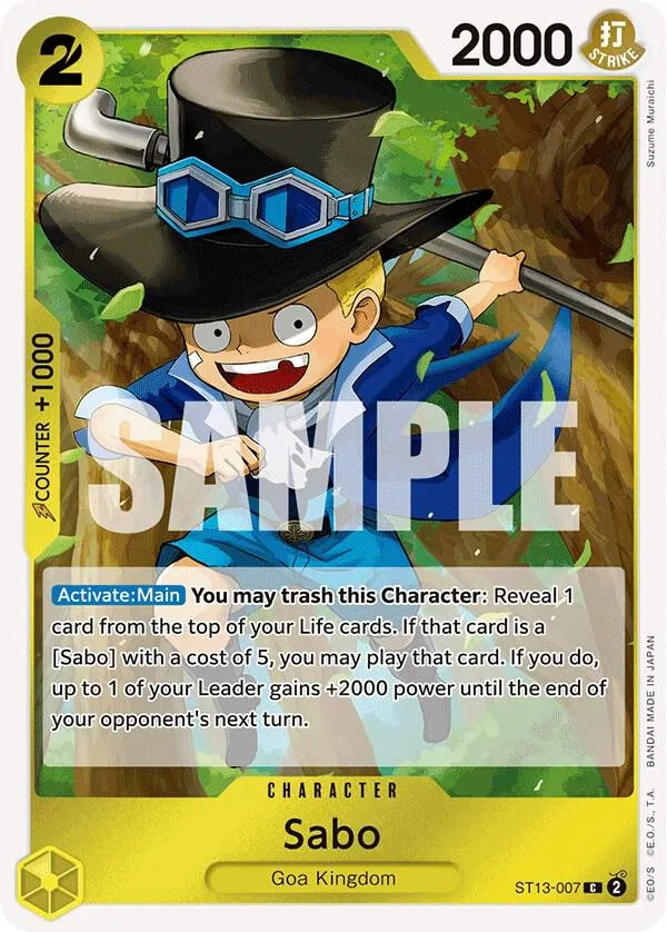 Sabo card front