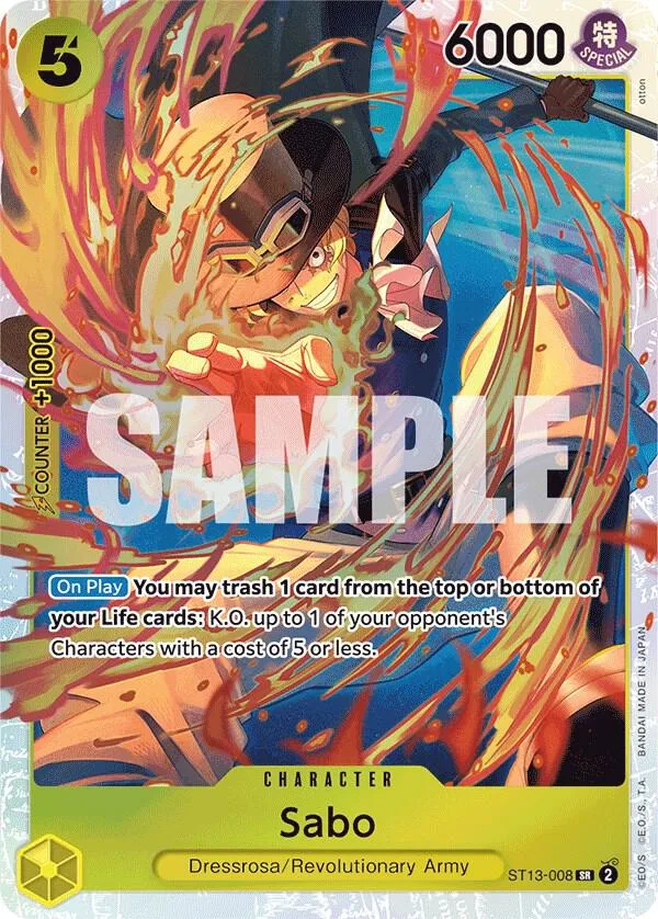 Sabo card front