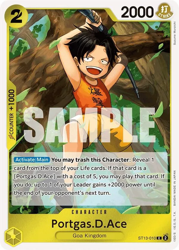 Portgas.D.Ace card front
