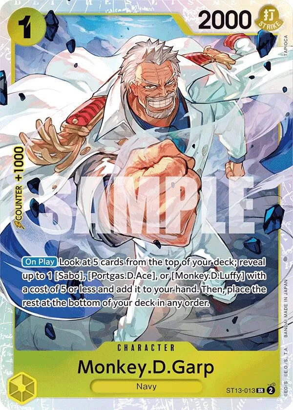 Monkey.D.Garp card front