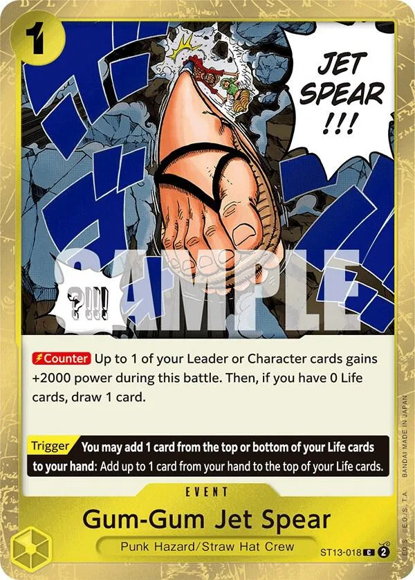 Gum-Gum Jet Spear card front