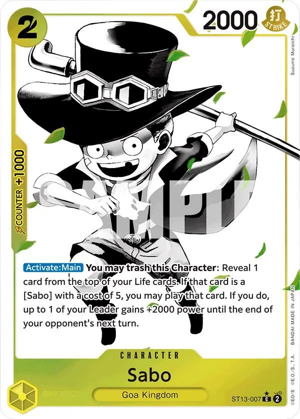 Sabo (Parallel) card front