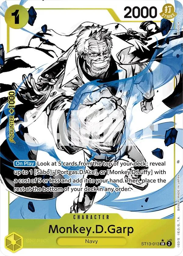Monkey.D.Garp (Parallel) card front